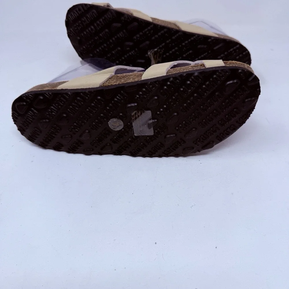 Project Cloud Genuine Leather Womens Sandals - Comfortable Cork Tan size 7